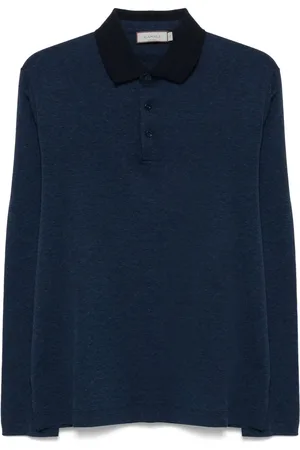 CANALI Polo de manga corta de algodón