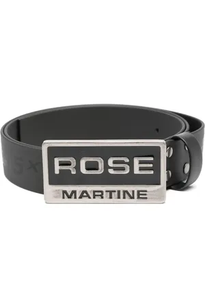 MARTINE ROSE Cinturón con hebilla del logo