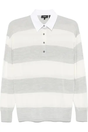THEORY Polo a rayas