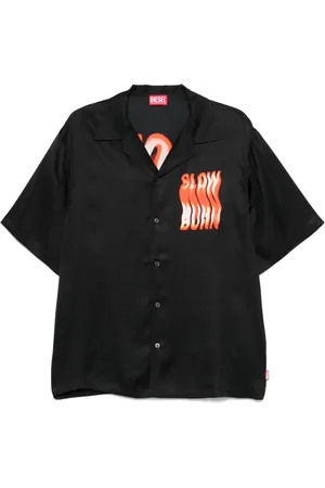 Diesel Camisa con eslogan estampado