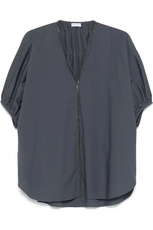 Brunello Cucinelli Blusa con cadena Monili