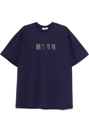 Msgm Camiseta con logo estampado