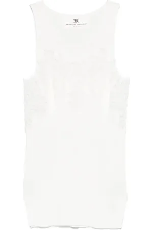 ERMANNO SCERVINO Top con aplique floral