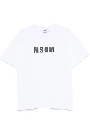 Msgm Camiseta con logo estampado