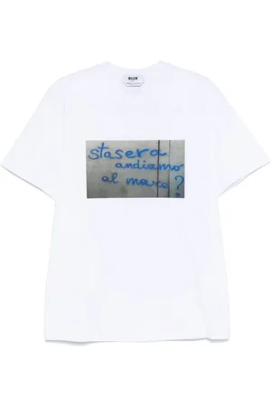 Msgm Camiseta con estampado gráfico