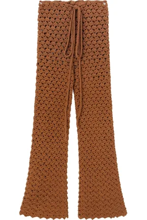 ERMANNO SCERVINO Pantalones de algodón de ganchillo