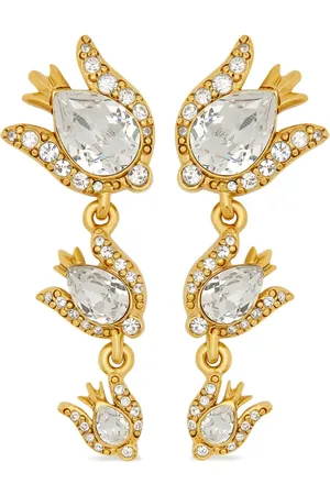 Oscar de la Renta Pendientes con colgante Crystal Rose