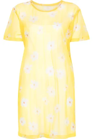 Moschino Vestido midi con estampado de margaritas