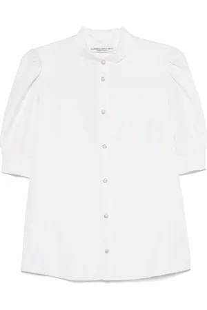 Alessandra Rich Camisa con cuello bordado