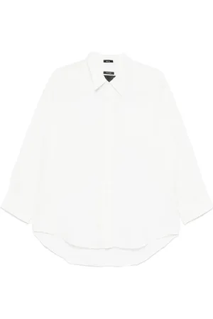 R13 Camiseta con cuello caído
