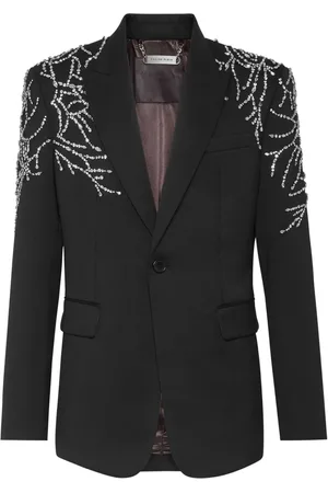 Philipp Plein Blazer con detalles de cristales