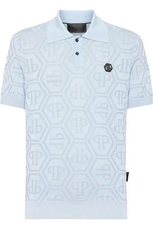 Philipp Plein Polo con monograma en jacquard