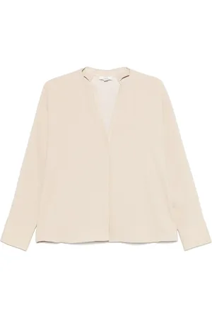 Vince Blusa con ribete de piel artificial