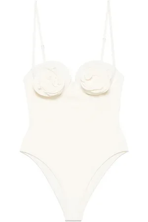 MAGDA BUTRYM Bañador con bustier floral 3D