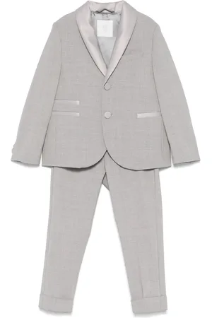 ELEVENTY Traje con ribete satinado