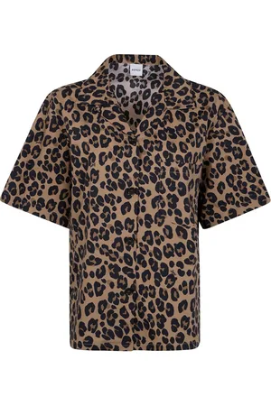 Aspesi Camisa con motivo de leopardo