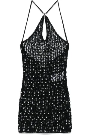 COPERNI Vestido corto de punto con cuentas