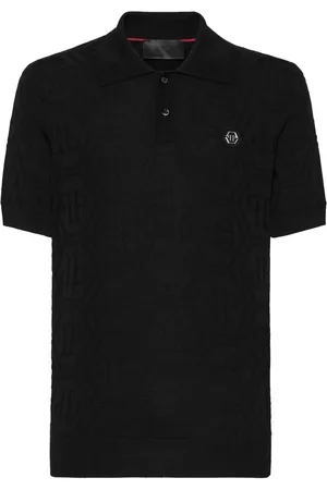 Philipp Plein Polo con monograma en jacquard