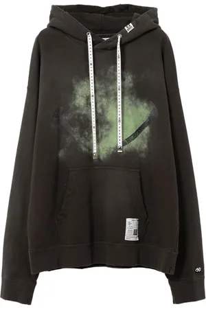 Maison Mihara Yasuhiro Sudadera con capucha y motivo de carita sonriente