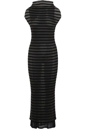 Jean Paul Gaultier Vestido largo a rayas