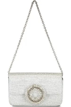 Aquazzura Bolso de hombro con aro de cristal