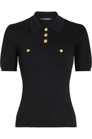 Karl Lagerfeld Polo con botones del logo