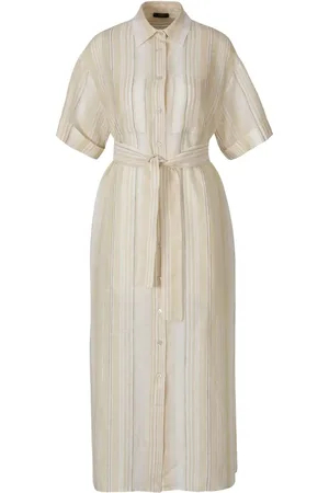PESERICO SIGN Vestido camisero a rayas
