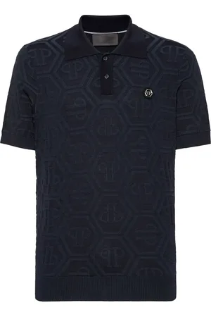 Philipp Plein Polo con monograma en jacquard