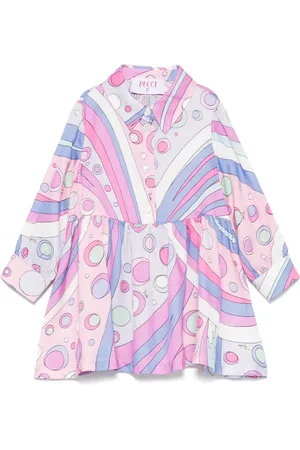 PUCCI Junior Vestido con estampado Fontane