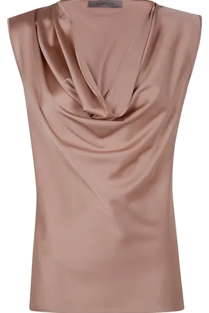 D.EXTERIOR Top sin mangas con detalle drapeado