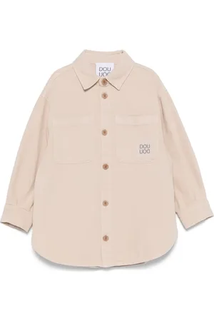 DOUUOD KIDS Camisa con parche del logo