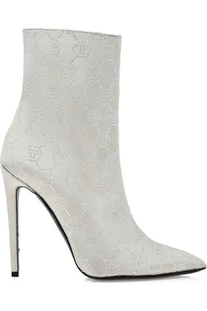 Philipp Plein Botas Monogram Satin con tacón de 120 mm