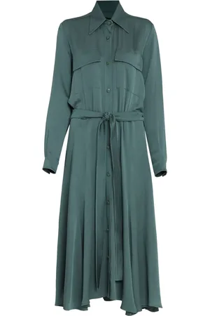 Gloria Coelho Vestido camisero midi con botones