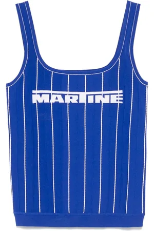 MARTINE ROSE Chaleco con logo estampado