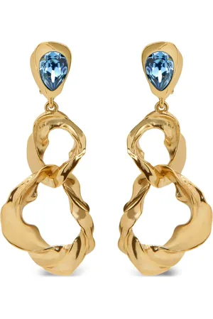 Oscar de la Renta Pendientes de clip Textured Baroque