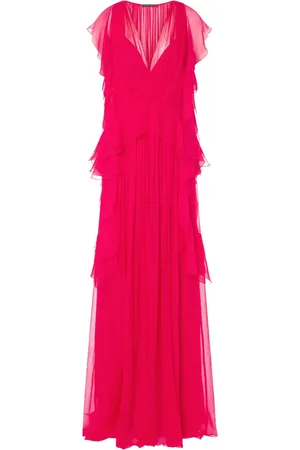 Alberta Ferretti Vestido largo drapeado