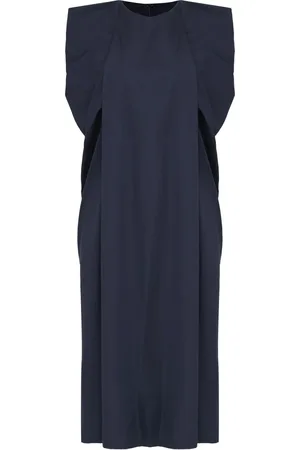 Gloria Coelho Vestido midi con detalle fruncido