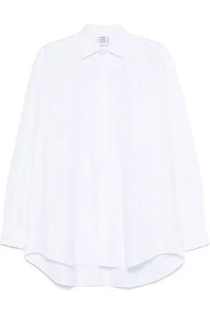 Vetements Camisa con logo en jacquard