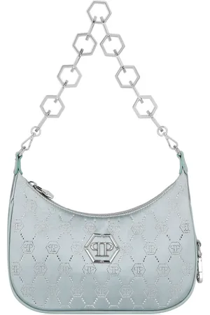 Philipp Plein Bolso de hombro con monograma y apliques de strass