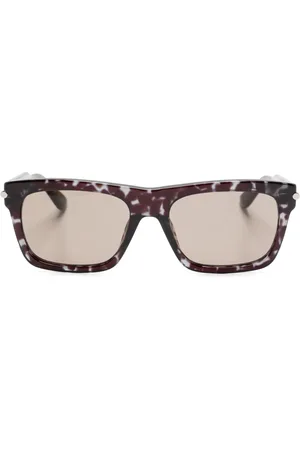 Alexander McQueen Gafas de sol con montura cuadrada