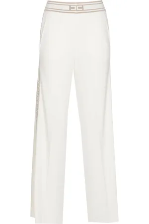 Elisabetta Franchi Pantalones con franjas en contraste