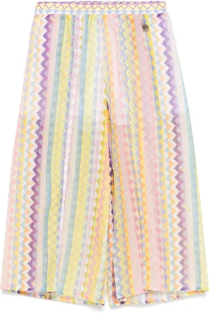 Missoni Pantalones con motivo en zigzag