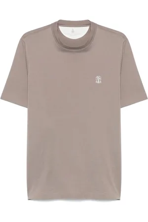 Brunello Cucinelli Camiseta con logo estampado