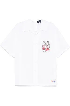 Msgm Camisa con parche Sailors in Love de x Luke Edward Hall