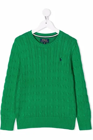 Ralph Lauren Jersey de punto de ochos con cuello redondo