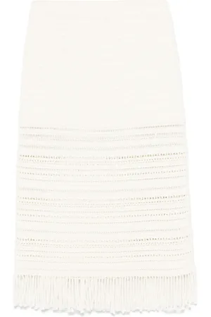 ERIC BOMPARD Falda midi con flecos