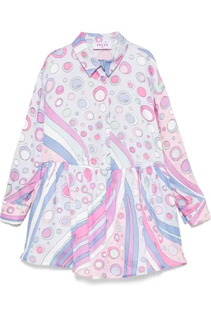 PUCCI Junior Vestido con estampado Iride