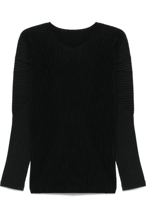 Issey Miyake Camiseta con efecto plisado