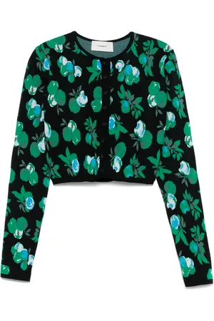 COPERNI Cárdigan con motivo floral en jacquard