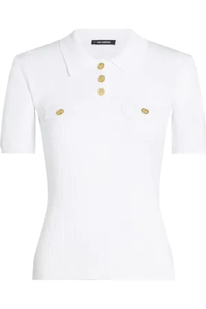 Karl Lagerfeld Polo con botones del logo